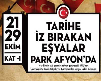 TARİHE İZ BIRAKAN EŞYALAR PARK AFYON'DA